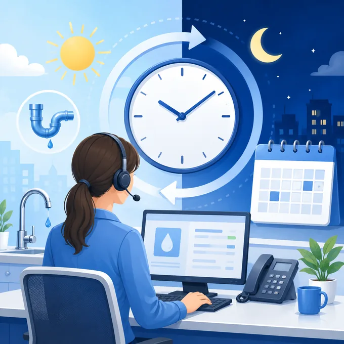 24時間365日いつでも電話受付するオペレーター