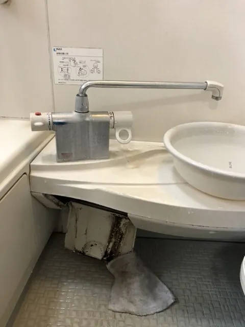 蓮田市 浴室水栓交換の施工写真