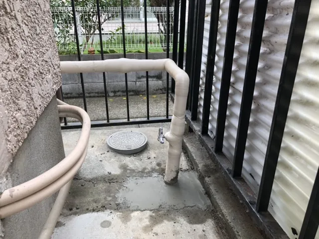 草加市 給水管一部修繕の施工写真