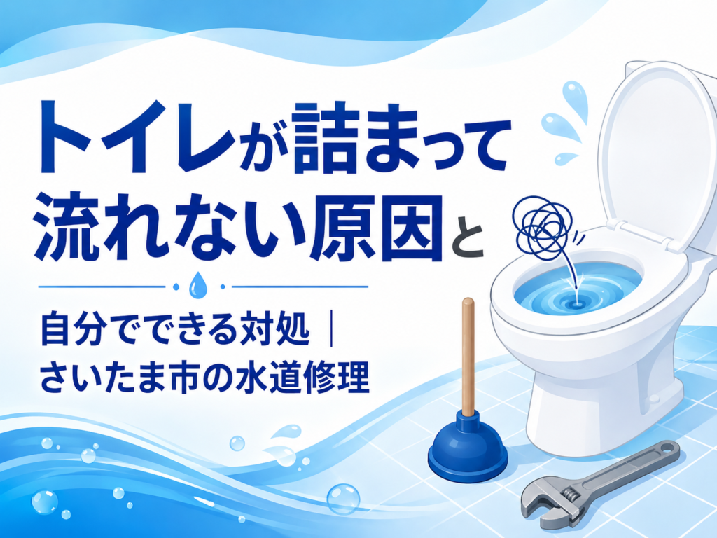 トイレが詰まって流れない原因と自分でできる対処