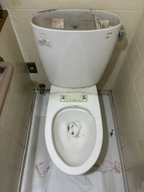 ふじみ野市　トイレつまり除去（便器脱着・異物撤去）